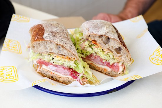 The salad sandwich.