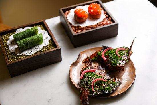 Toyomansi market fish collar at Takam in Darlinghurst.