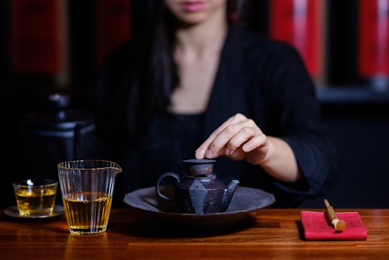 Ms Cattea has more than 100 kinds of loose-leaf tea available for tasting.
