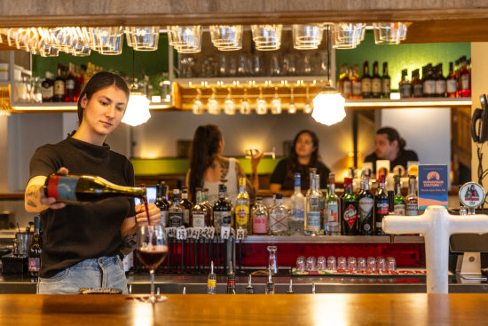 The Punters Club drinks list is pub-appropriate but with better wine.