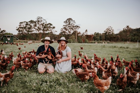 The Food Farm owners Tim Eyes and Hannah Greenshields.