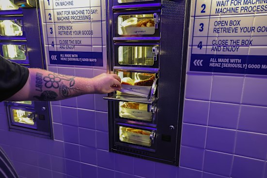Nico's sandwich vending machine Night Shift. 