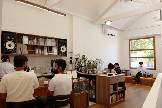 Inside Cafe Tomi in North Melbourne.
