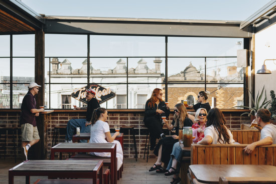 Full Moon Fever rooftop bar on top of Lulie Street Tavern in Abbotsford