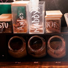 The spices used to make the chai. 