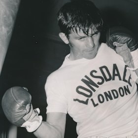 Training at Festival Hall gym, Melbourne.
