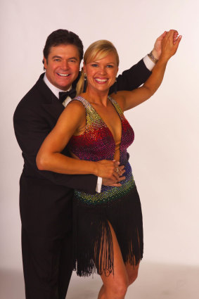 Somers in 2004 with Dancing With The Stars co-host Sonia Kruger. Somers will not be returning to the series in 2024.