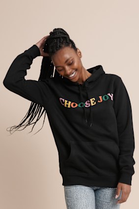 Consequence of Change 'Choose Joy' sweat, $99