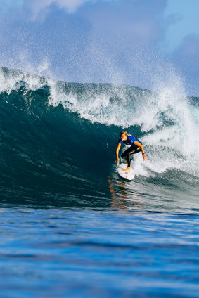 Molly Picklum making the most of clean Sunset conditions.