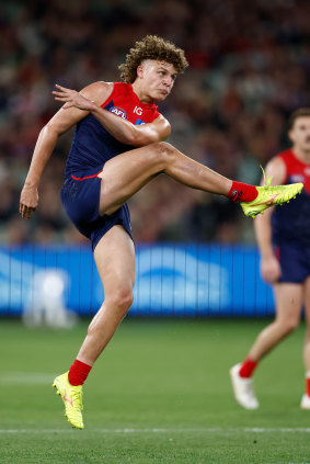 Melbourne’s debutant Koltyn Tholstrup.