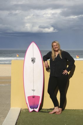 Miley-Dyer at her home surf break Bronte.