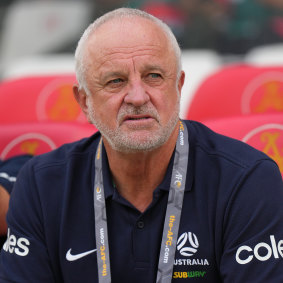 Graham Arnold criticised the state of the pitch after the match.