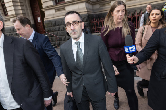 Jason Roberts walks out of custody for the first time in more than two decades after being acquitted of murdering police officers Gary Silk and Rodney Miller in Melbourne’s south-east in 1998.