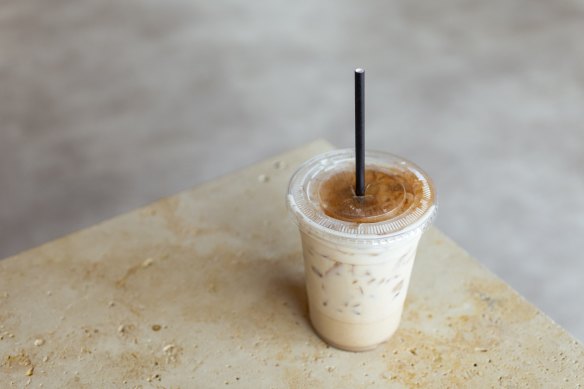 Iced maple chai latte.