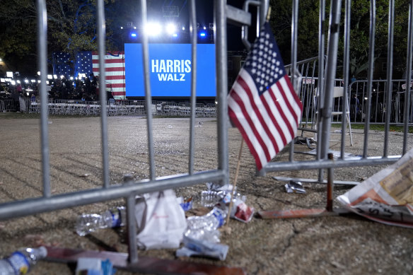The scene at Howard University at what was supposed to be Kamala Harris’ celebration on election night.   