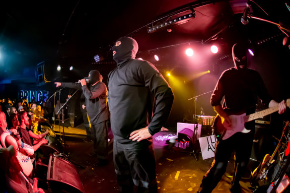 TISM perform a surprise show at St Kilda’s Prince Bandroom on Saturday, November 19.