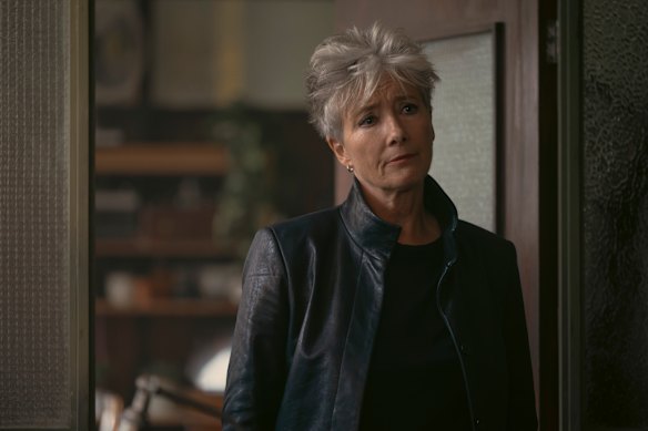 Emma Thompson plays Zoe, a private eye investigating the disappearance of a young girl, in Down Cemetery Road.
