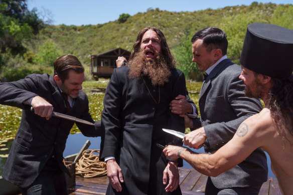  Rasputin (Johnny Knoxville) in a scene from History of the World Part II.