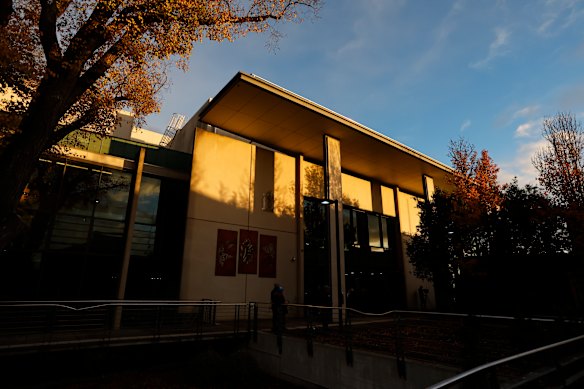 The trial is being held in the Latrobe Valley law courts in Morwell.