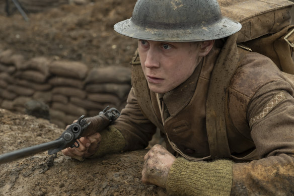 George MacKay as Schofield in 1917.