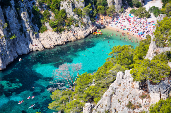 The cliffs and beaches of the Calanques National Park are a natural wonder.