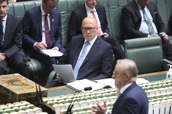 Opposition Leader Peter Dutton said the prime minister’s motion went too far. 