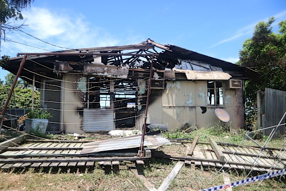 A home on Duffield Street in Margate went up in flames on New Year’s Eve.