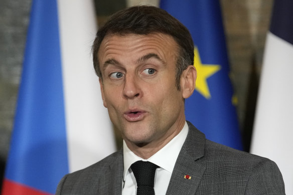 “It’s the fruit of a compromise”: French President Emmanuel Macron.
