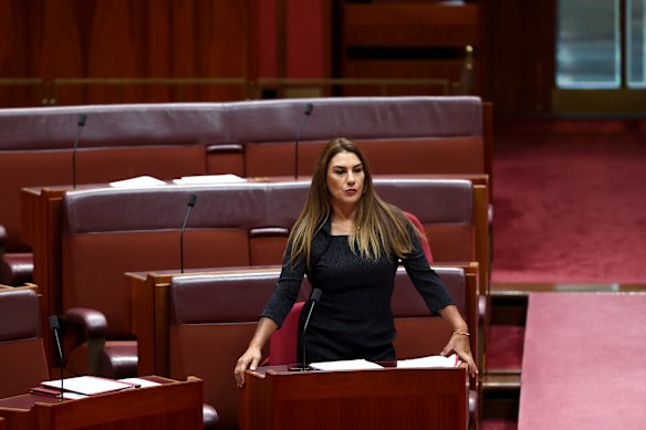 Independent Victorian Senator Lidia Thorpe. 