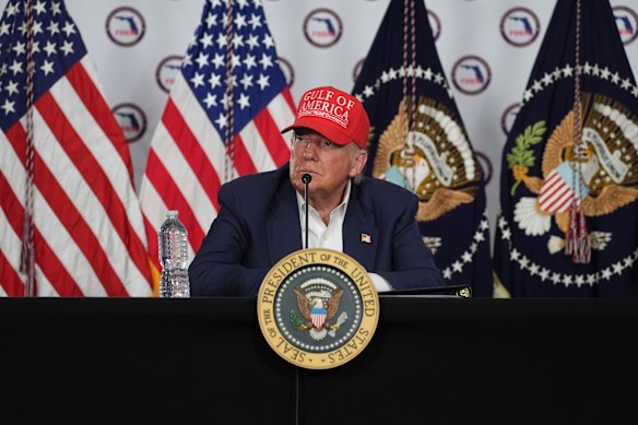Donald Trump President while Viring the 