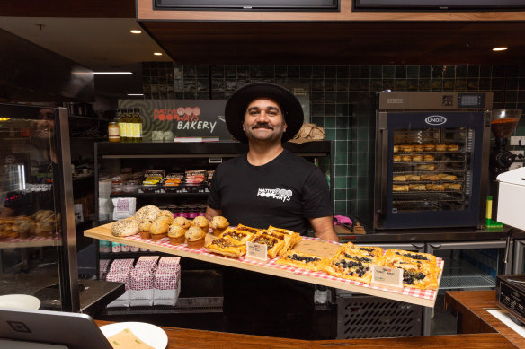 Native Foodways founder Corey Grech at his bakery in Wintergarden shopping centre.