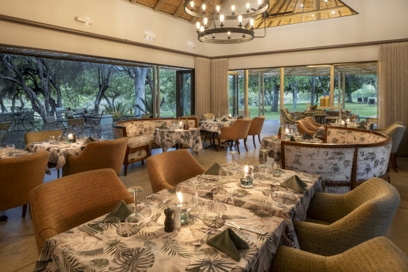 Dining room … Simbavati Camp George.