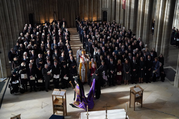 The Thanksgiving Service for King Constantine of the Hellenes at St George’s Chapel.