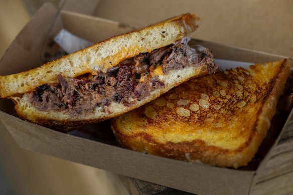The brisket toastie became so popular, sale had to be limited to lunchtime service.