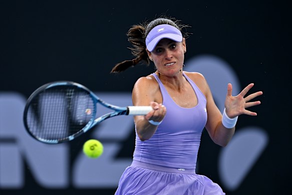 Kimberly Birrell during the Brisbane International in January.