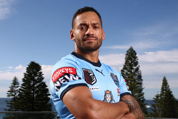 Apisai Koroisau is back in blue after making his Origin debut in the 2022 series.