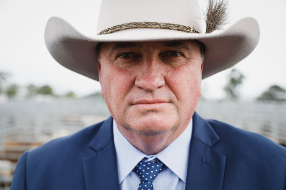 Barnaby Joyce in his seat of New England. 