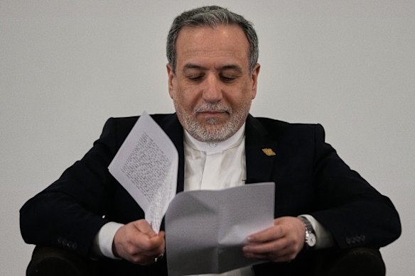 Iranian Foreign Minister Abbas Araghchi in Beirut on January 9.