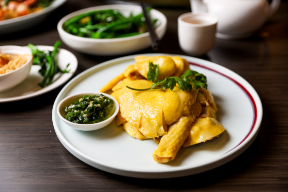 Go-to dish: Slow-poached free range chicken, $31.80/$58.80.