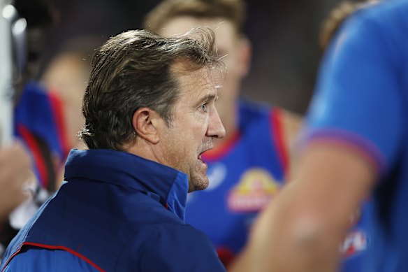 Luke Beveridge has negotiated a series of obstacles and distractions to steer the Dogs inside the top eight.