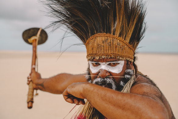 Yessie Mosby is a Zenadh Kes (Torrest Strait) man from the island of Masig. He was part of the appeal to the United Nations on behalf of Torres Strait islanders.