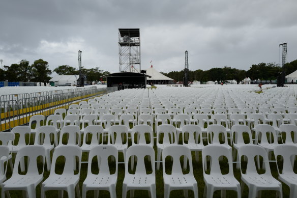 That empty feeling: The decision means the  Byron Bay Bluesfest will not have been staged in either 2020 or 2021.