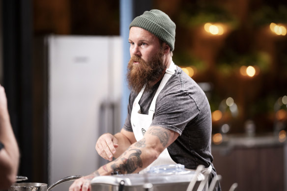 Brent Draper in the MasterChef kitchen.