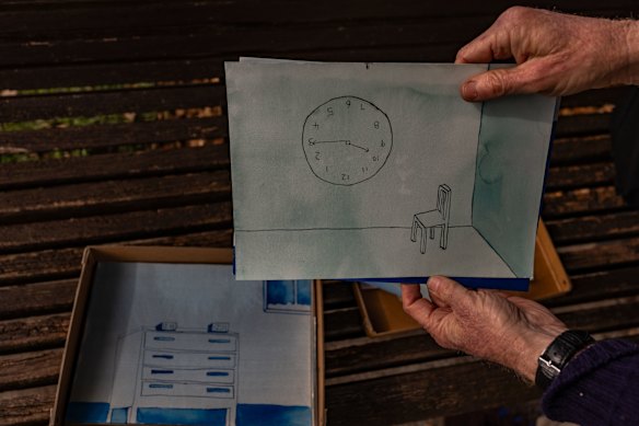 One of Noel McKenna’s illustrations for  Carrie Tiffany’s deeply personal book.