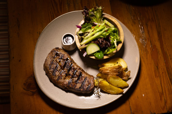The steak at Jimmy Watson’s in Carlton.