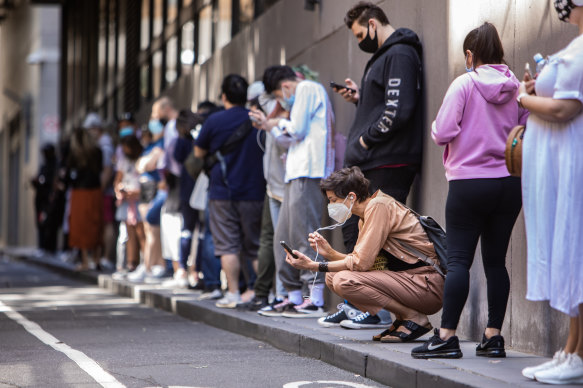 Melbourne COVID testing centres have been busy.