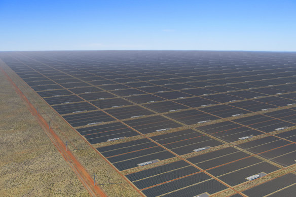 Sun Cable would involve a massive solar farm in the Northern Territory.