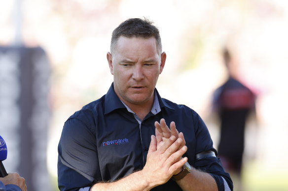 Knights coach Adam O’Brien.
