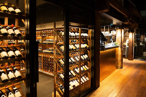 The cellar is stacked wall-to-wall with rare and prestigious bottles.