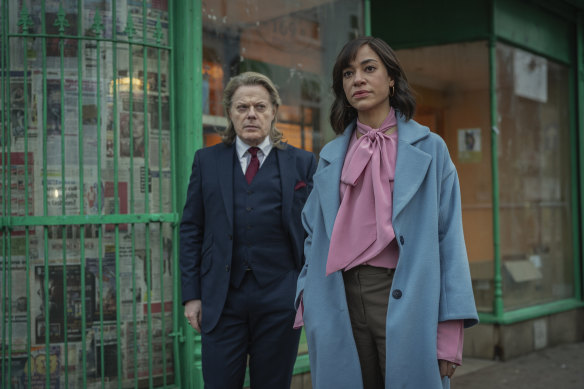 Eddie Izzard and Cush Jumbo in the  thriller Stay Close, which is based on a Harlan Coben novel.